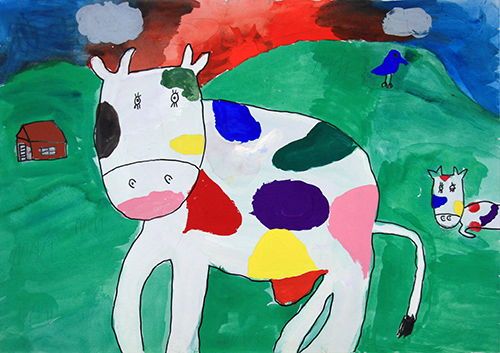 虹色の牛