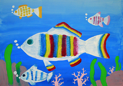 虹色の魚