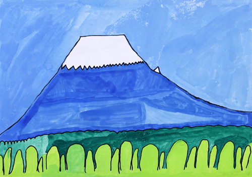 青空の富士山