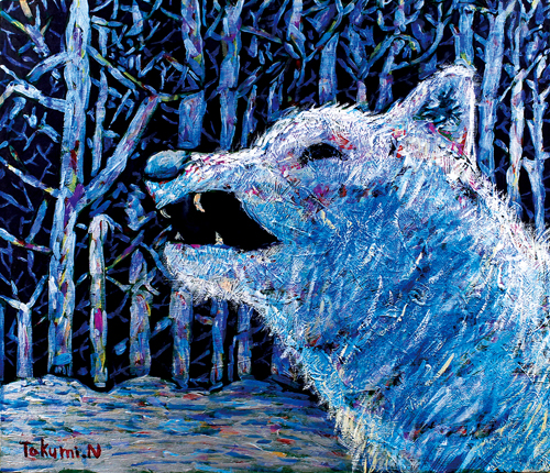 冬のオオカミ