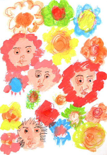 花と顔