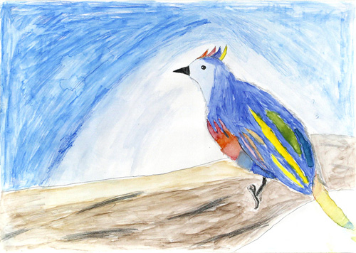 虹色にかがやく幻の青い鳥