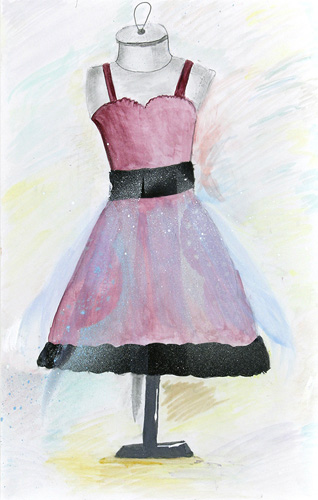 妖精をイメージしたドレス